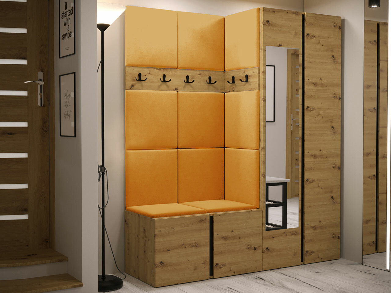 Set za hodnik Hartford 278 (Artisan hrast)