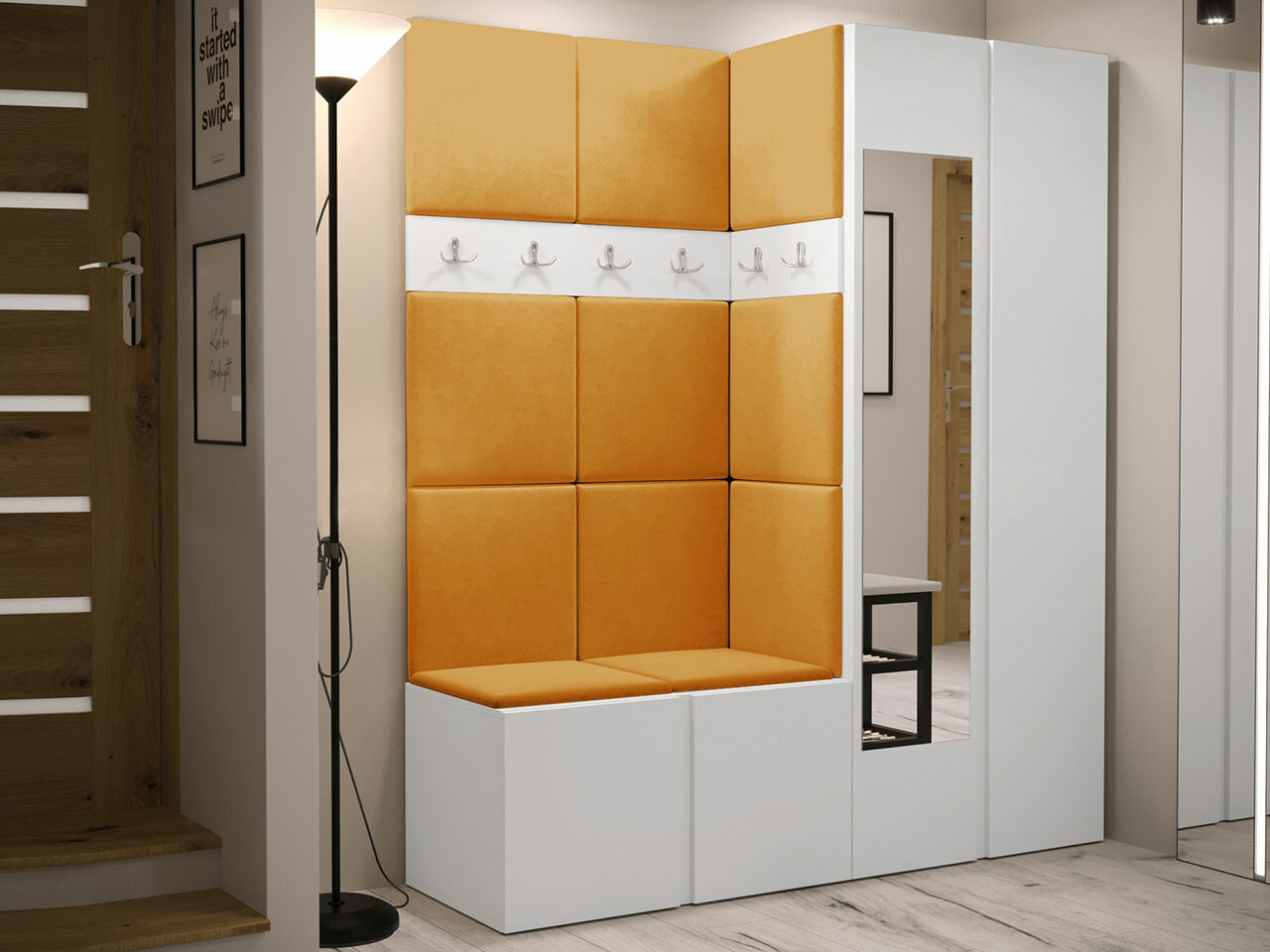 Set za hodnik Hartford 278 (Belo)