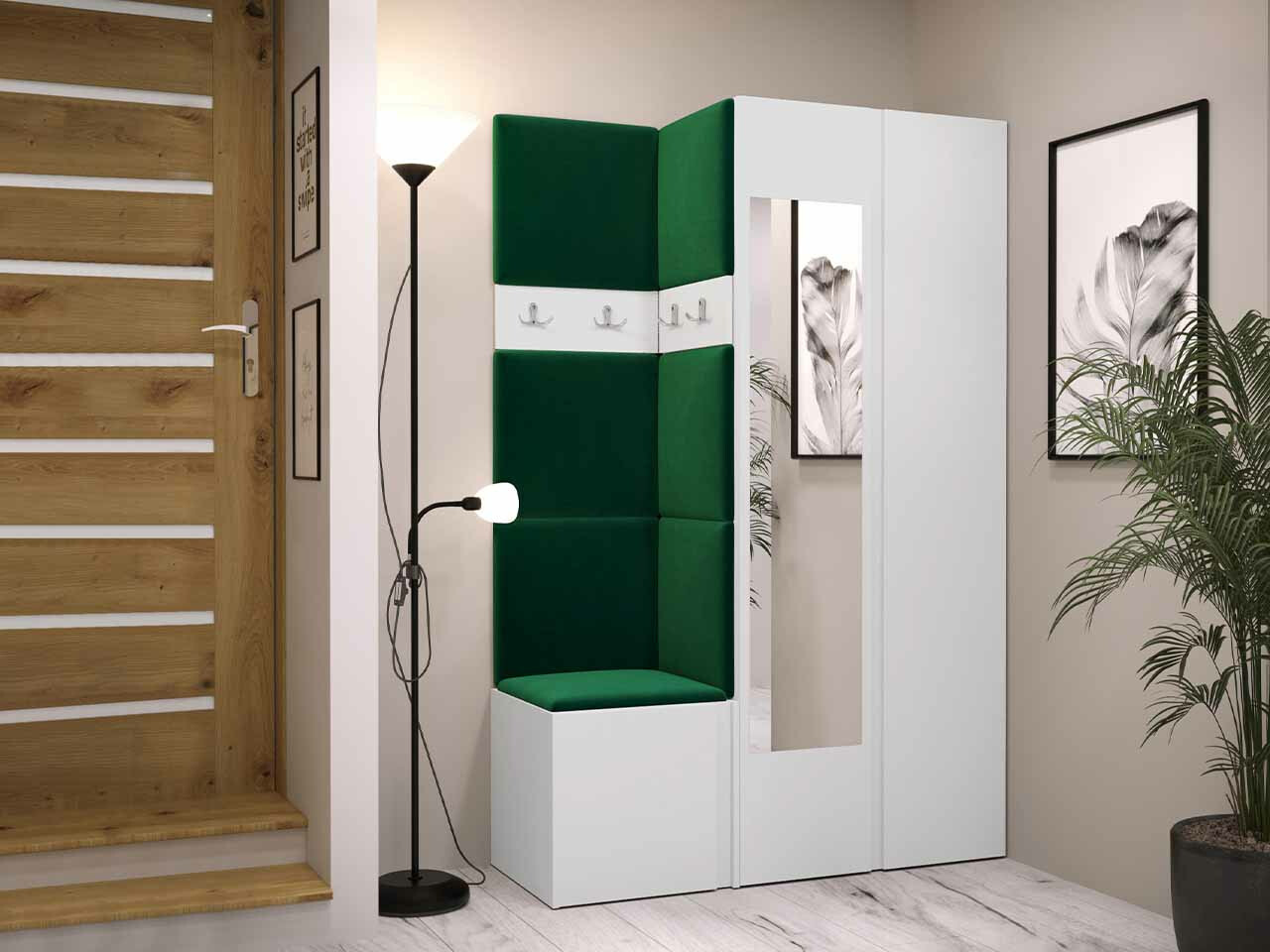 Set za hodnik Hartford 350 (Belo)