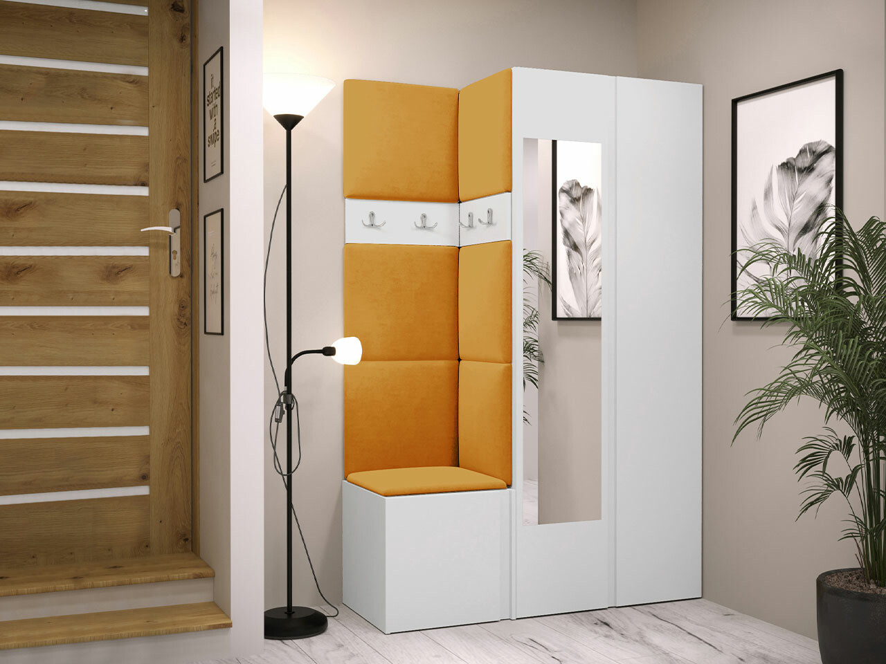 Set za hodnik Hartford 350 (Belo)