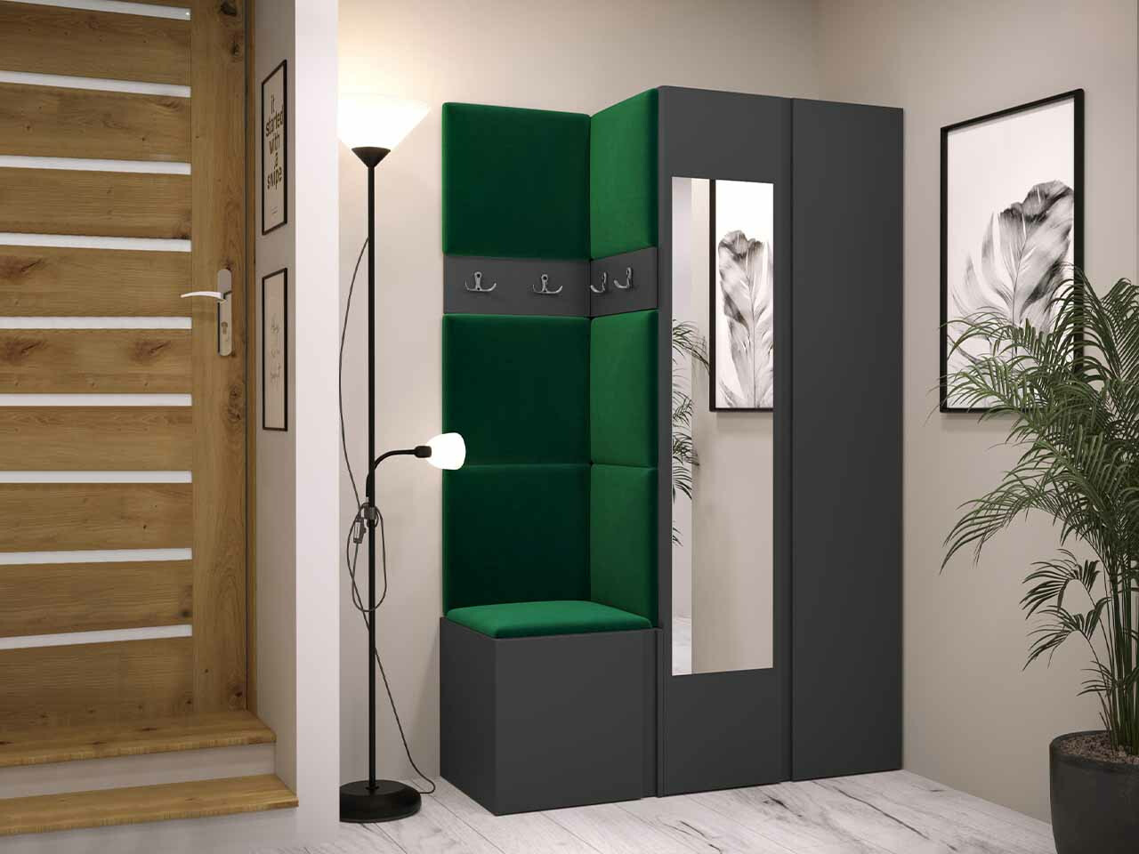 Set za hodnik Hartford 350 (Graphite)