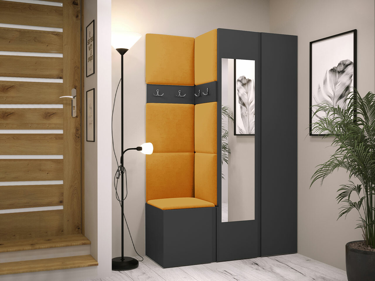 Set za hodnik Hartford 350 (Graphite)