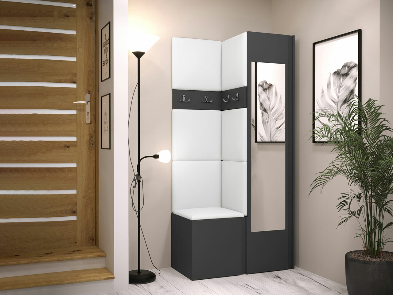 Set za hodnik Hartford 354 (Graphite)