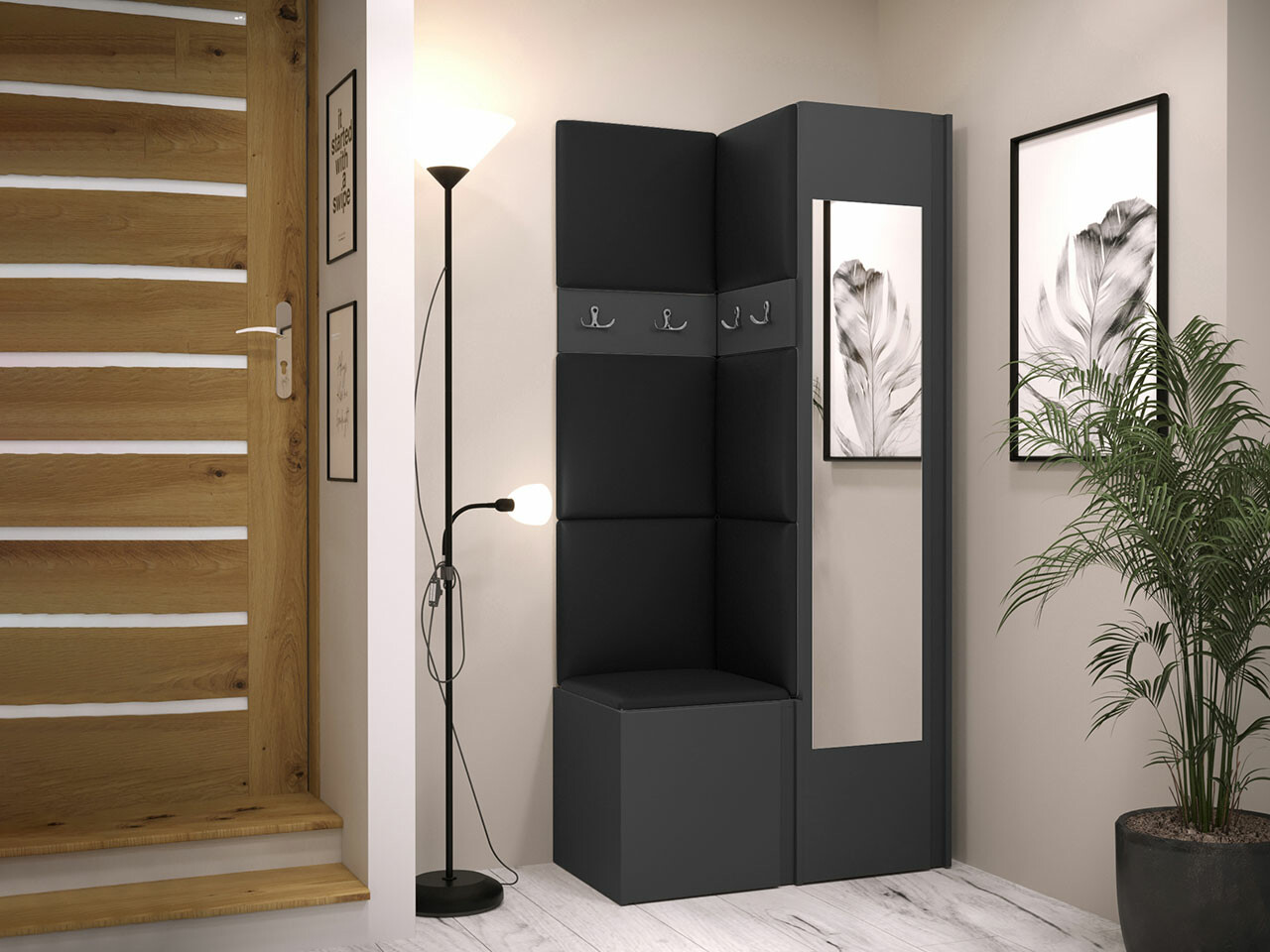 Set za hodnik Hartford 354 (Graphite)