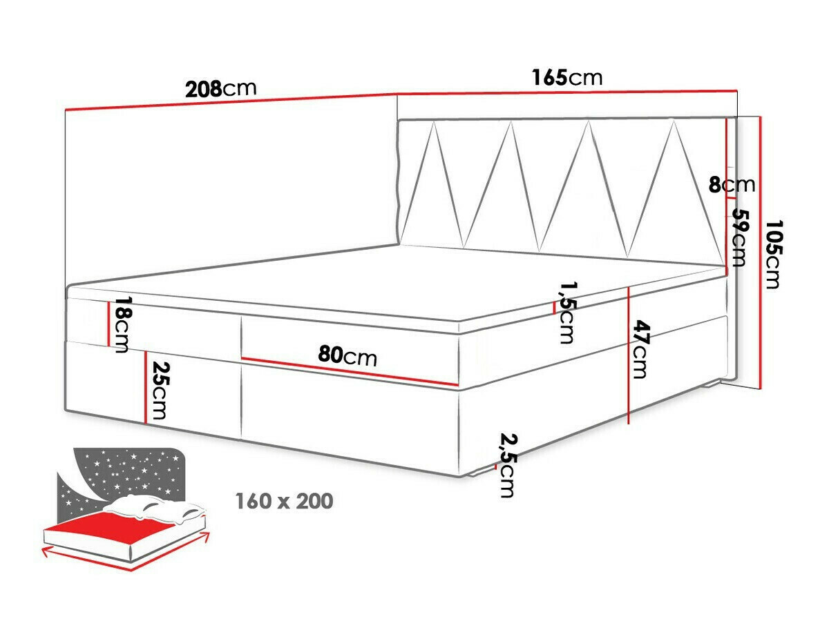 Boxspring krevet Memphis 116 (Itaka 10)