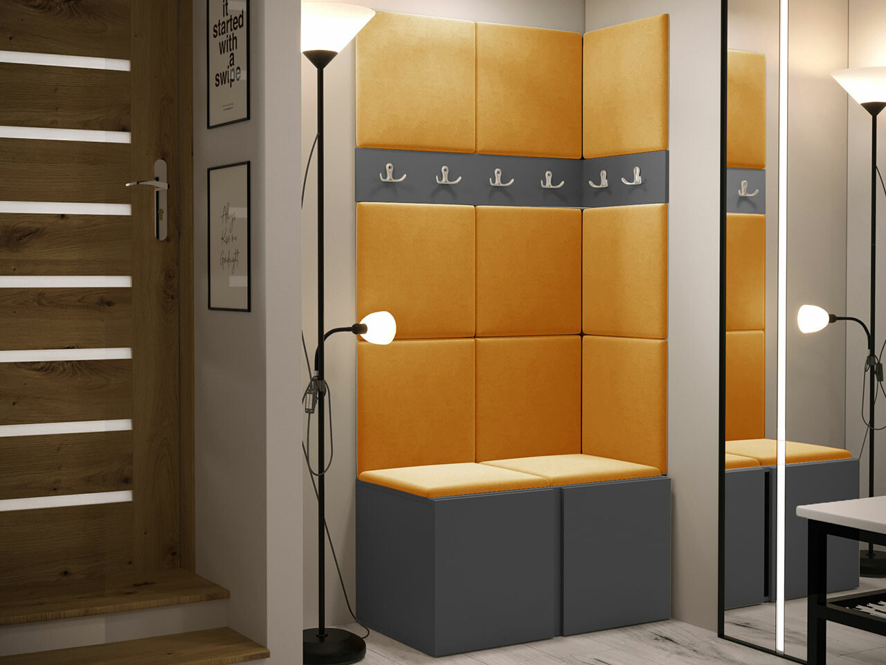 Set za hodnik Hartford 264 (Graphite)