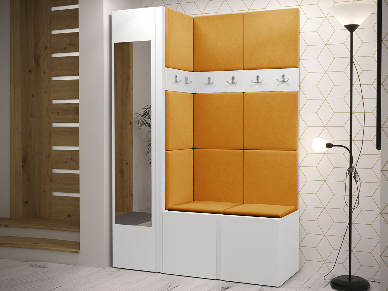 Set za hodnik Hartford 277 (Belo)