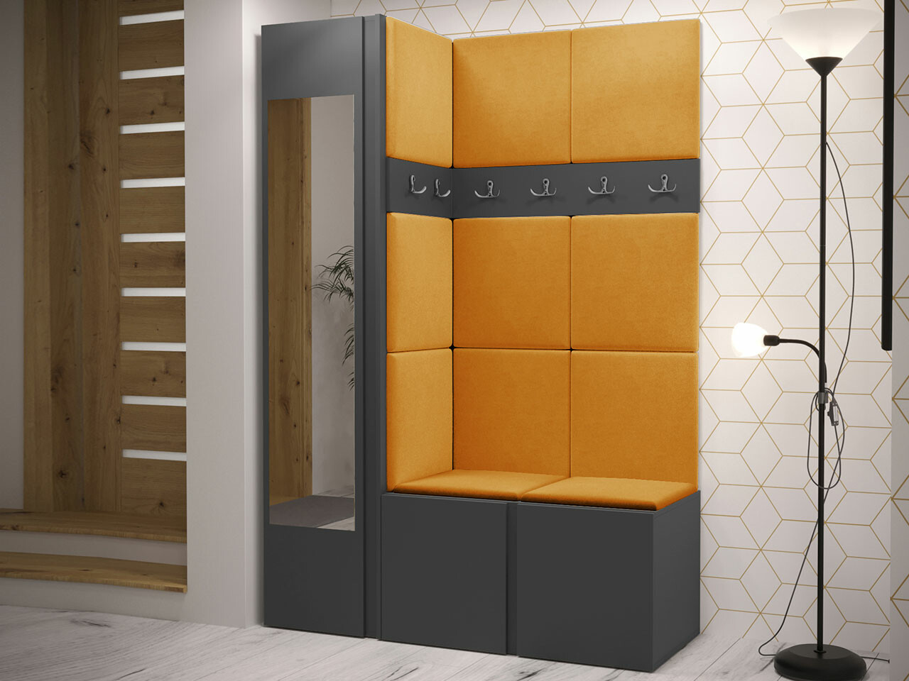 Set za hodnik Hartford 277 (Graphite)