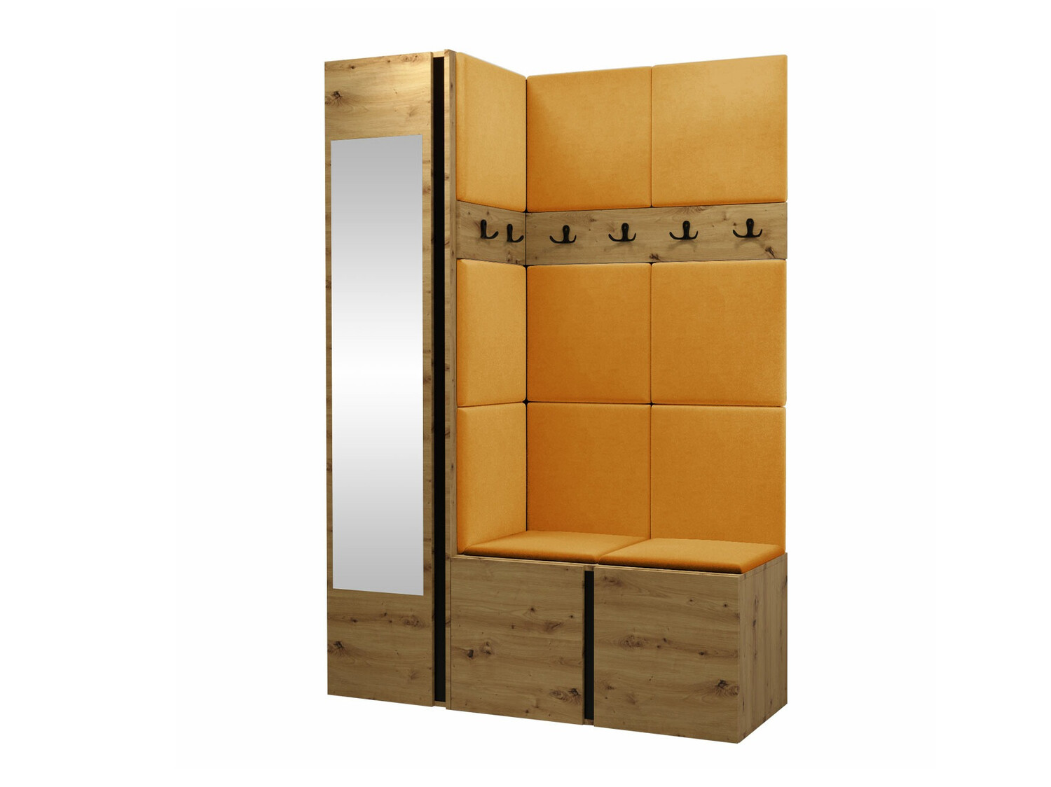 Set za hodnik Hartford 277 (Zanatski hrast)