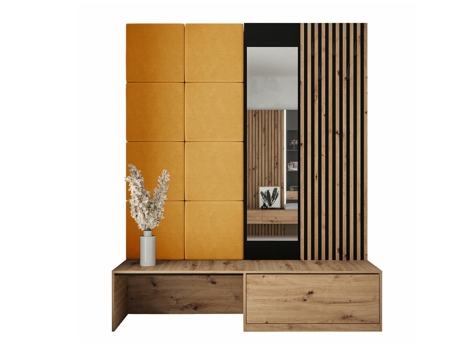 Set za hodnik Hartford 322 (Zanatski hrast + Manila 32)