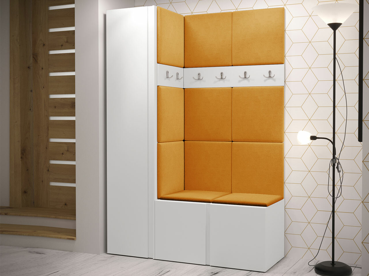 Set za hodnik Hartford 471 (Belo)