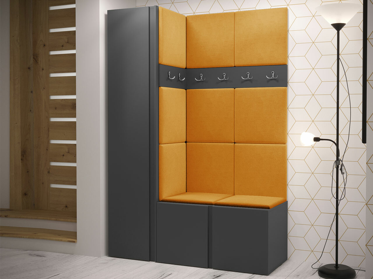 Set za hodnik Hartford 471 (Graphite)