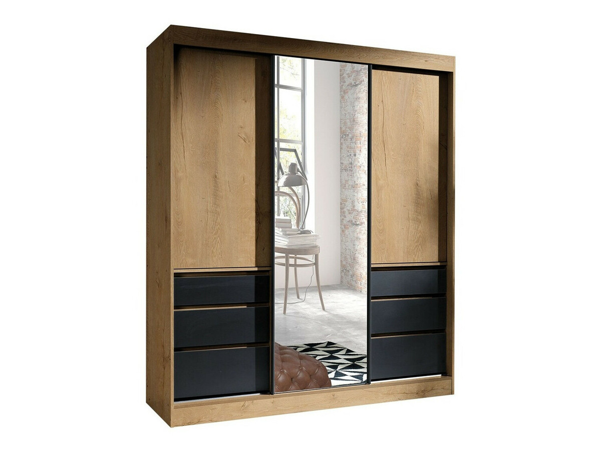 Ormar Toledo 120 (Храст лефкас + Crno)