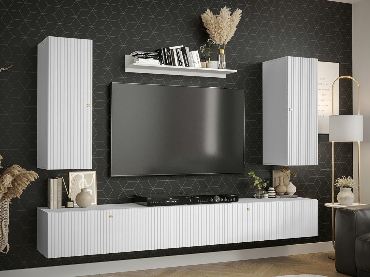 Set za dnevnu sobu Anulio II (Belo)