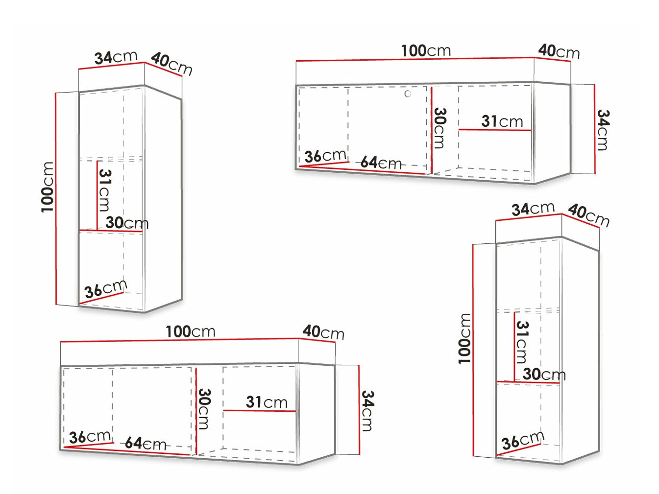 Set za dnevnu sobu Elblaru 107 (Crno)