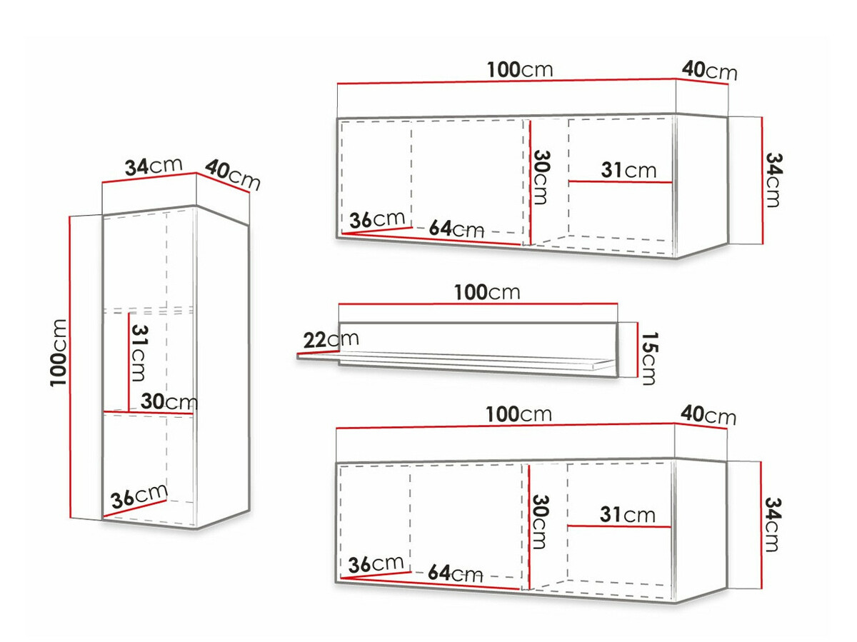 Set za dnevnu sobu Elblaru 109 (Belo)