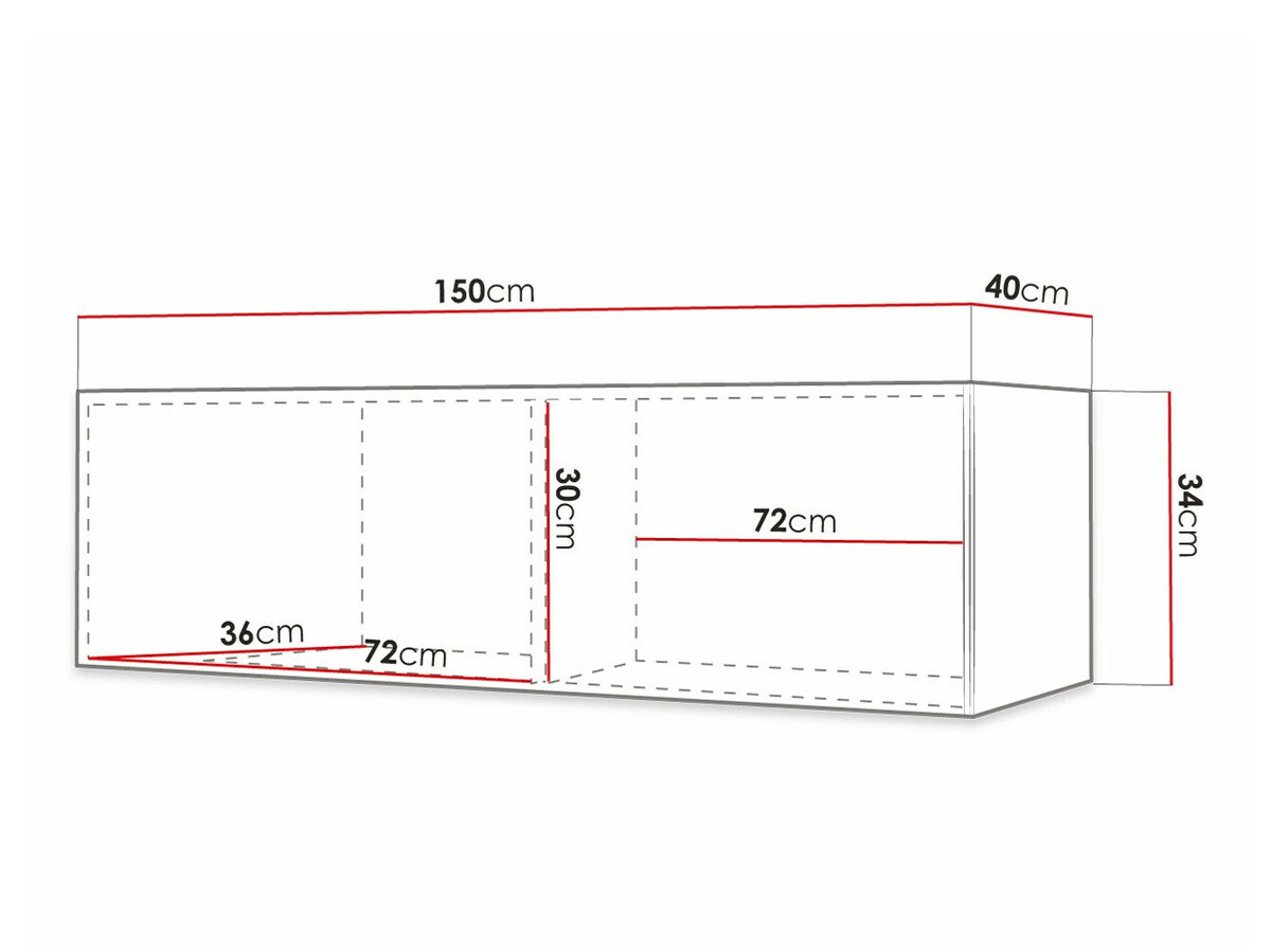TV komoda Elblaru 106 (Belo)