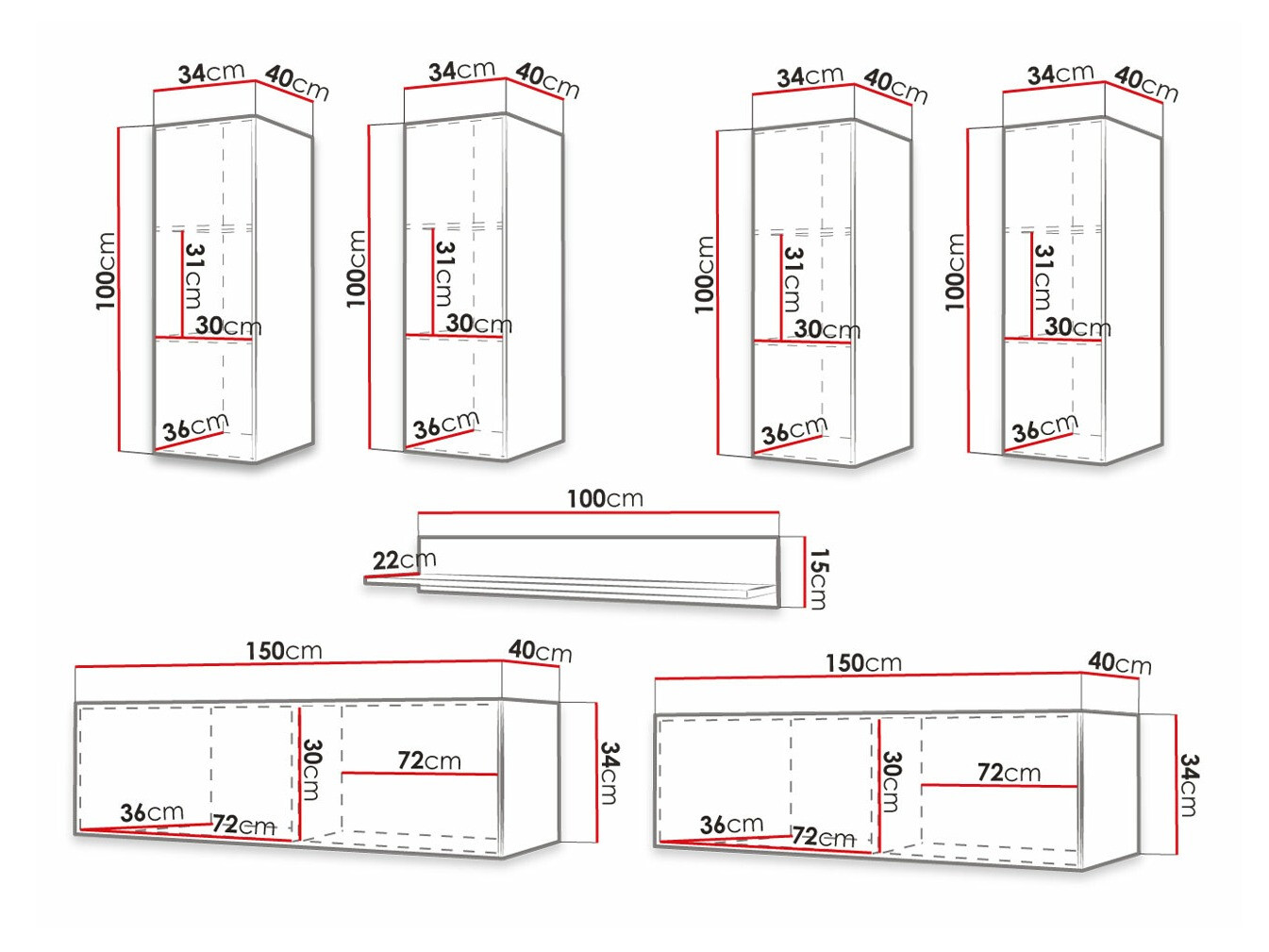 Set za dnevnu sobu Elblaru 110 (Crno)