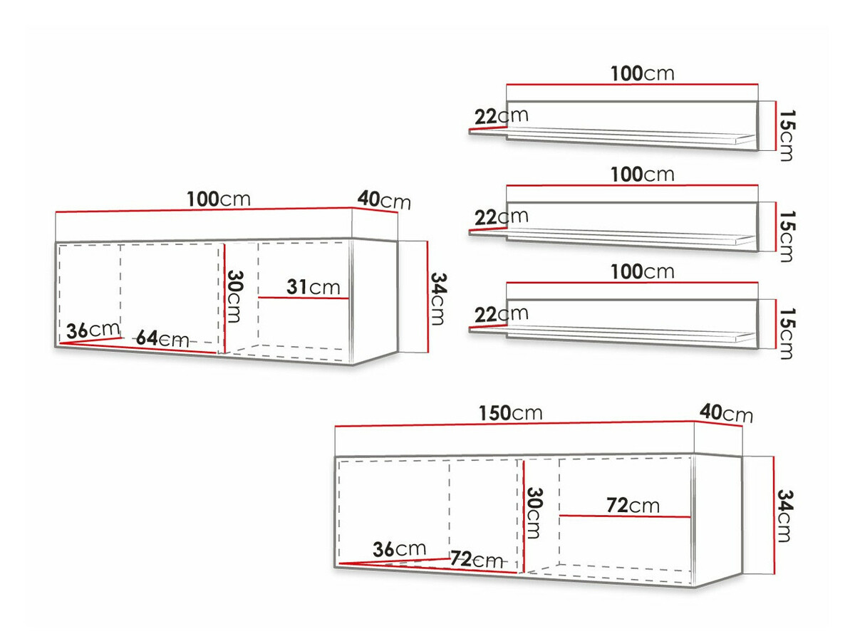 Set za dnevnu sobu Elblaru 114 (Belo)