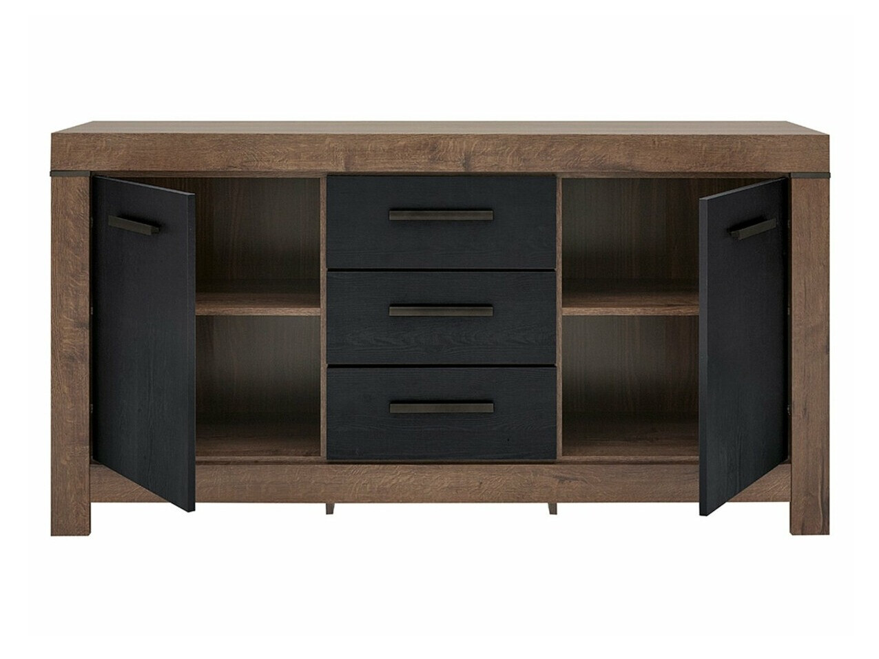 Komoda Dunfelu 100 (Manastirski hrast + Crni hrast)