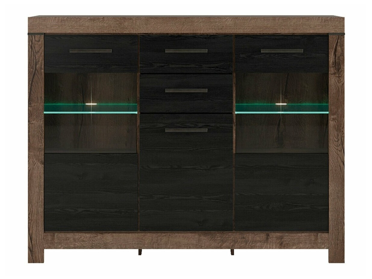 Komoda Dunfelu 108 (Manastirski hrast + Crni hrast)