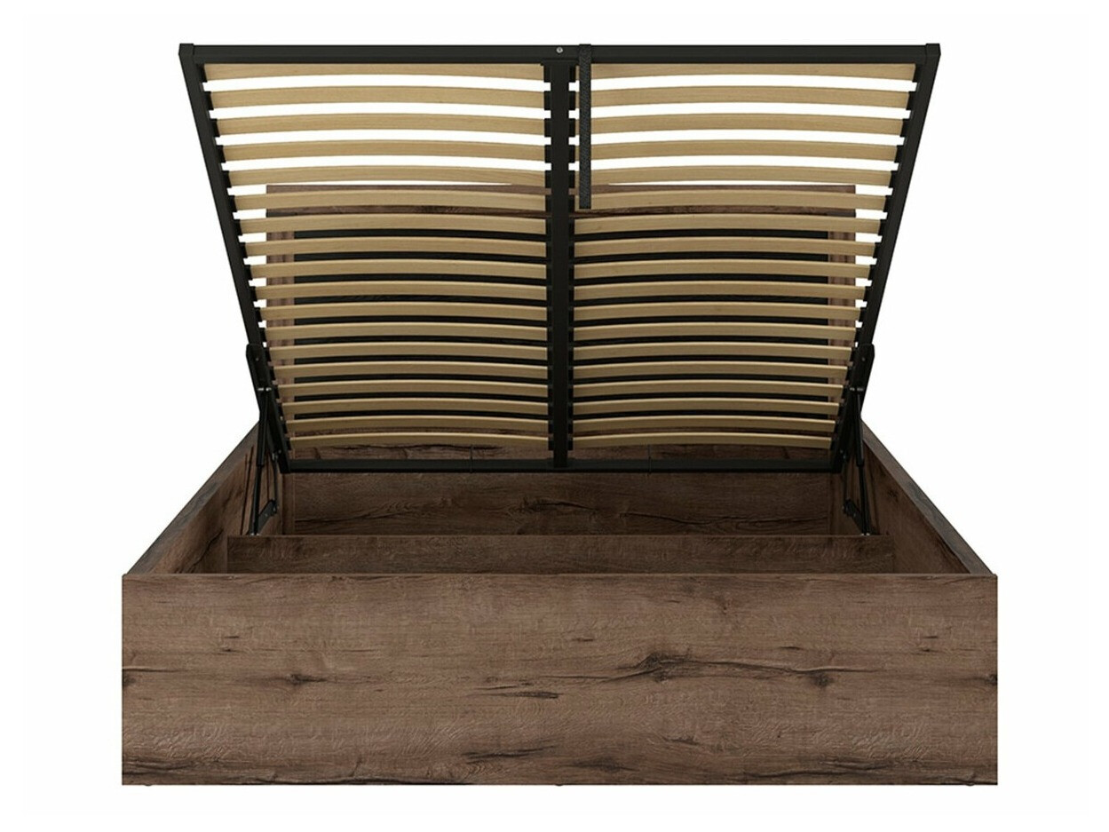 Krevet Dunfelu 110 (Manastirski hrast + Crni hrast)