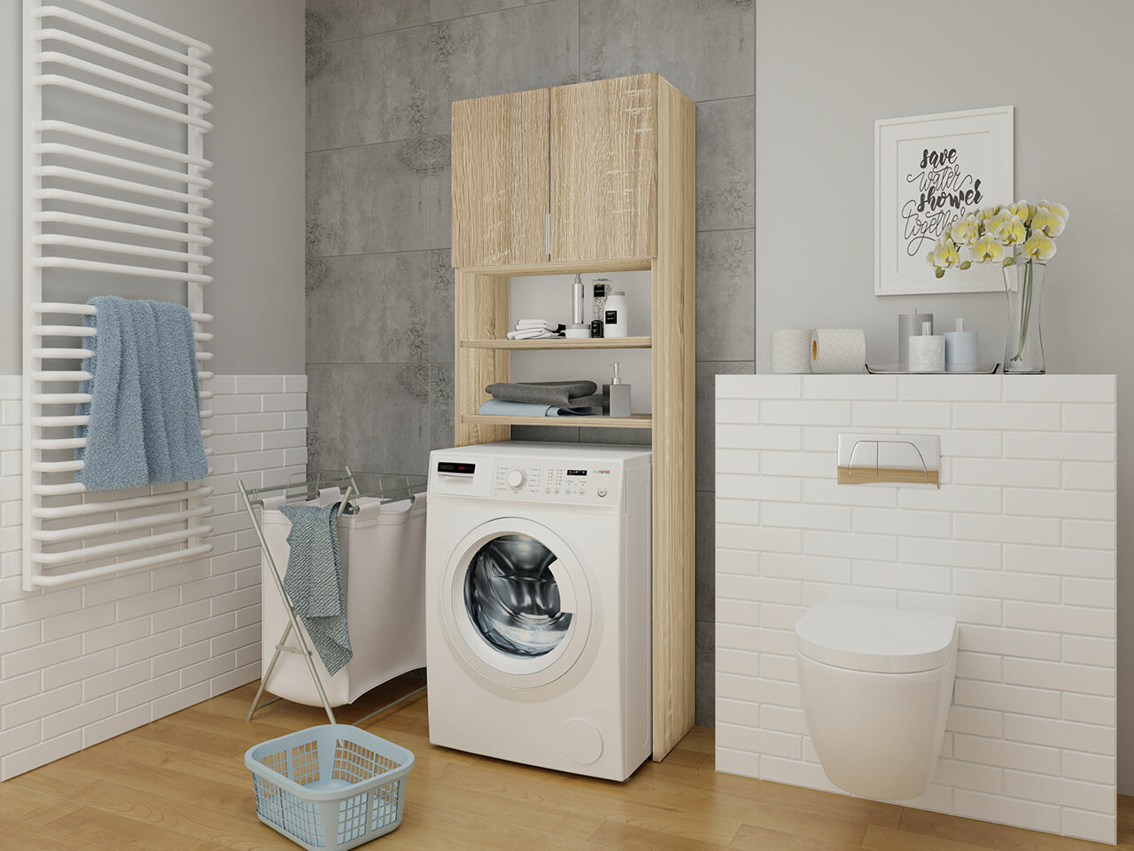 Polica za kupatilo Dover 114 (Sonoma hrast)