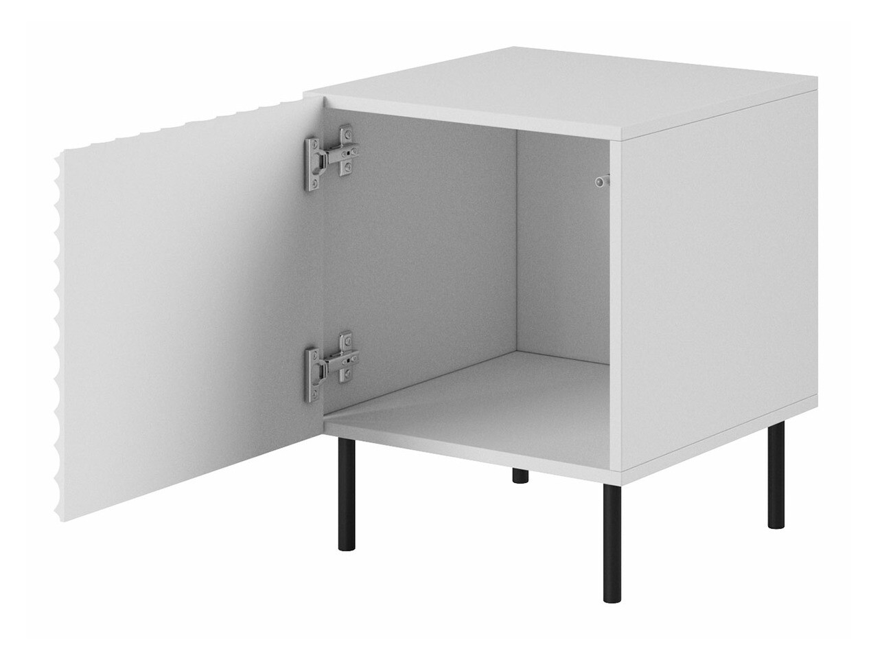 Set noćnih ormarića Charlotte 172 (Belo + Crno)