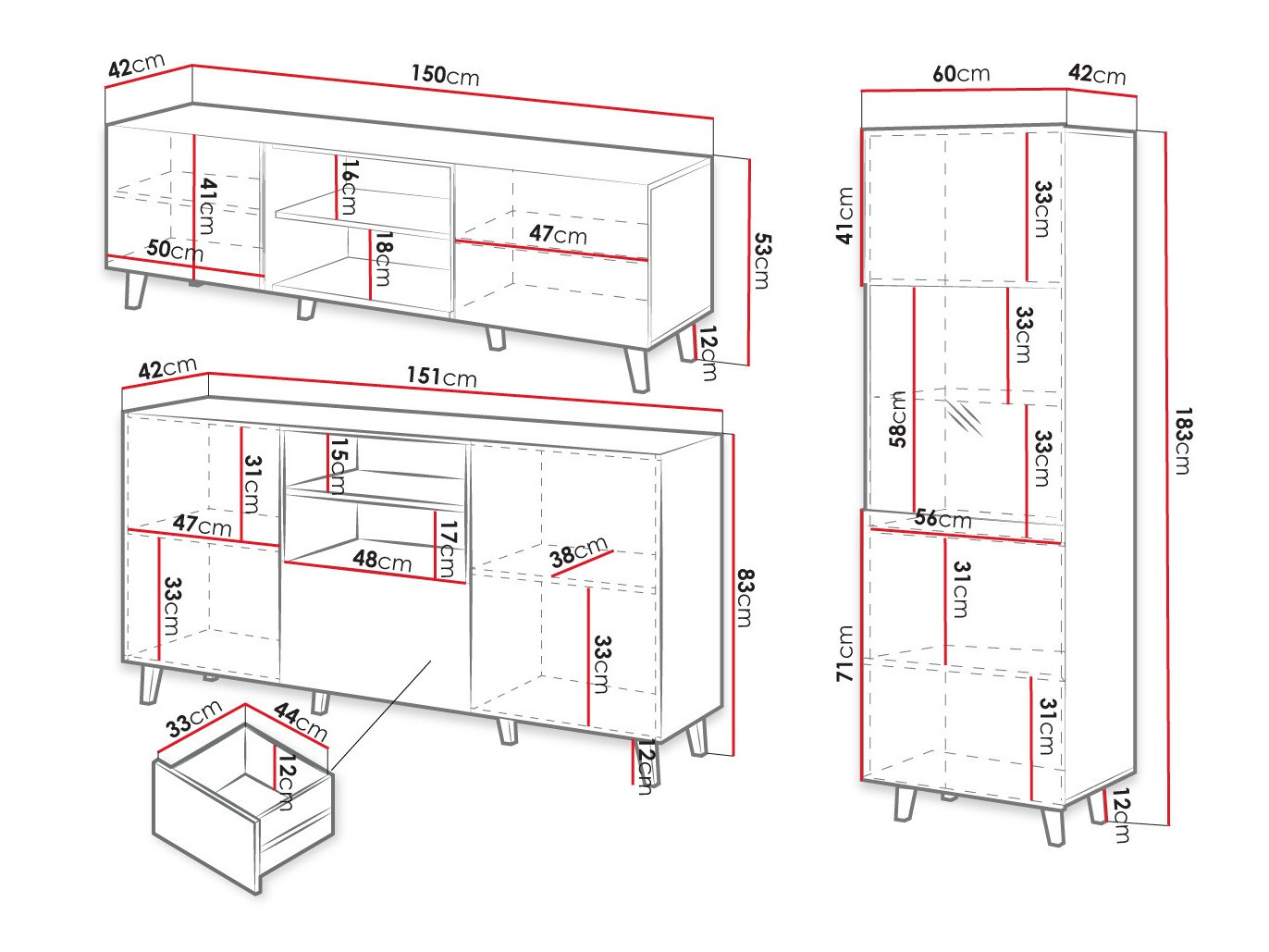 Set za dnevnu sobu Remeta 111 (Crno + Hrast Votan)