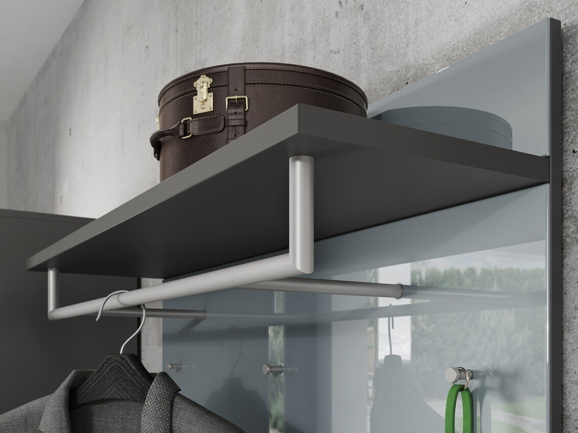 Čiviluk Fivsori 107 (Sjajno siva + Grafit)