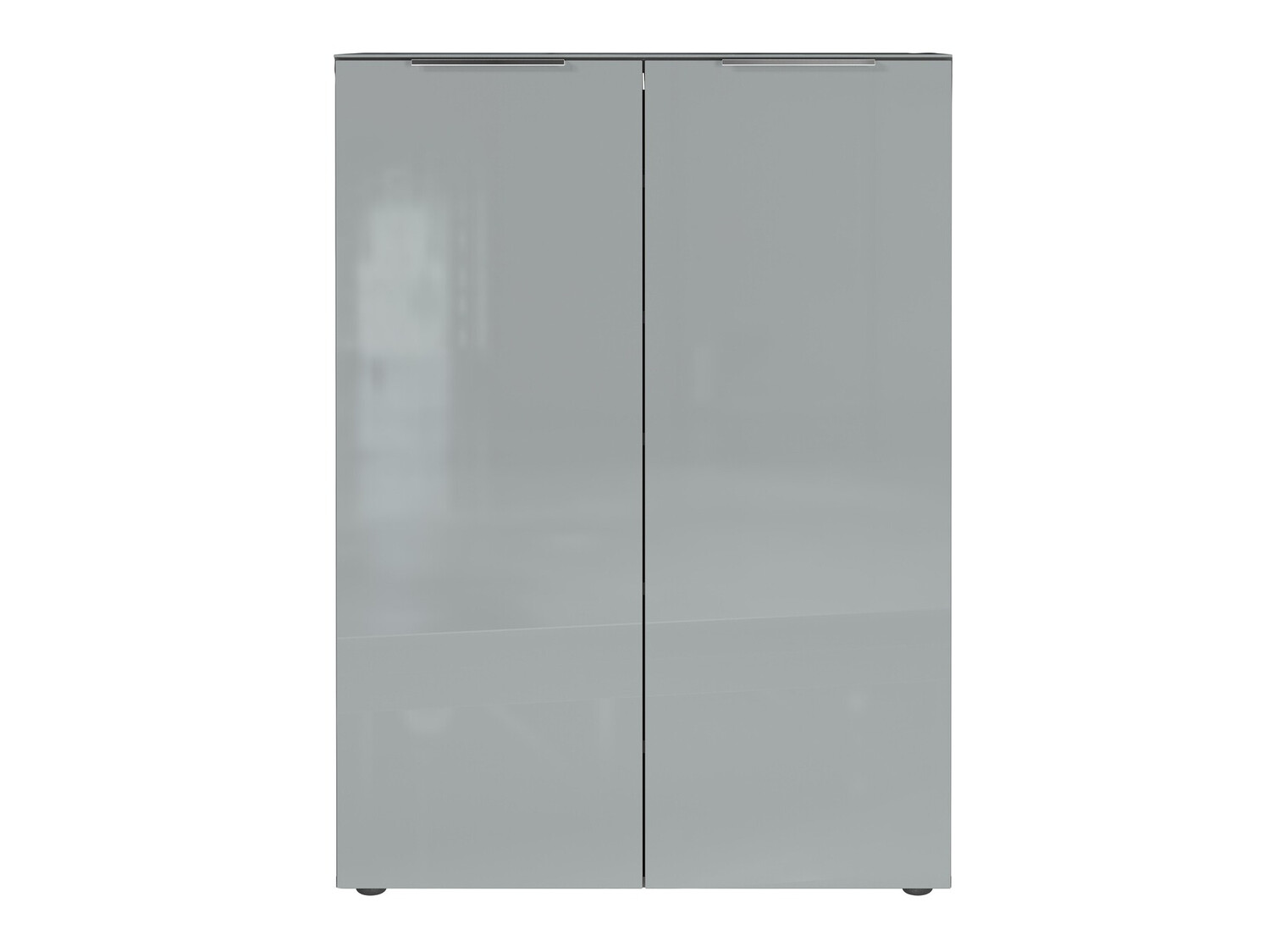 Polica za obuću Fivsori 105 (Glossy gray + Graphite)