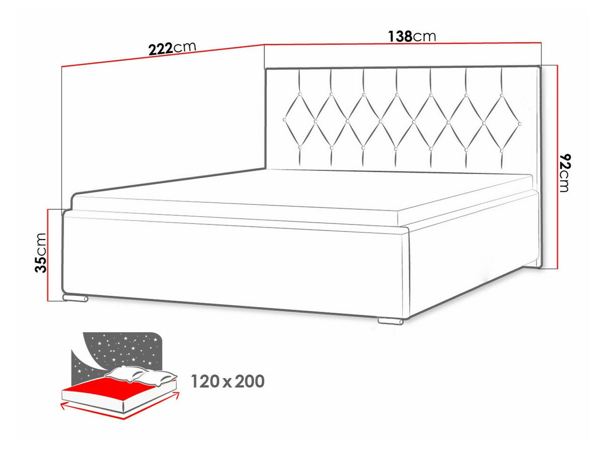 Krevet Baltimore 160 (Mikrofaza 10)
