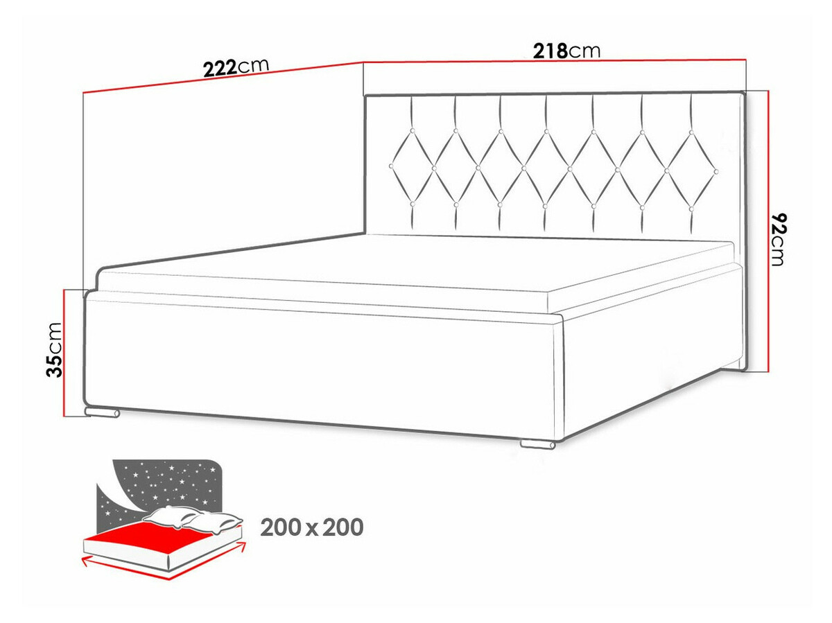 Krevet Baltimore 160 (Mikrofaza 14)