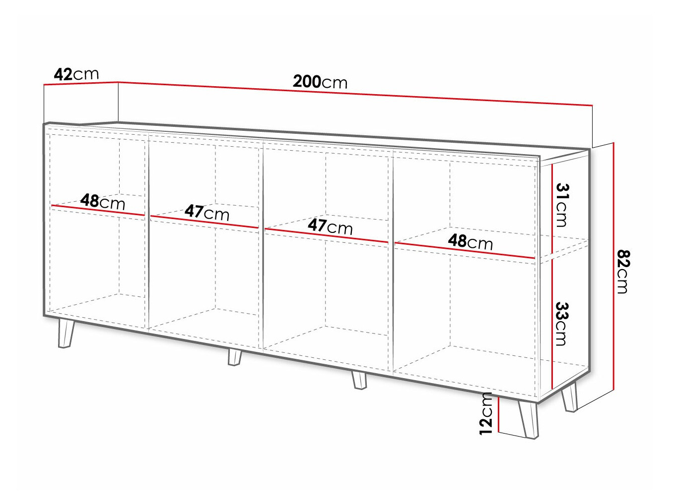 Ormarić Charlotte 175 (Belo)