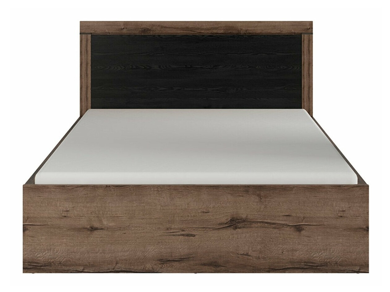 Krevet Dunfelu 112 (Manastirski hrast + Crni hrast)