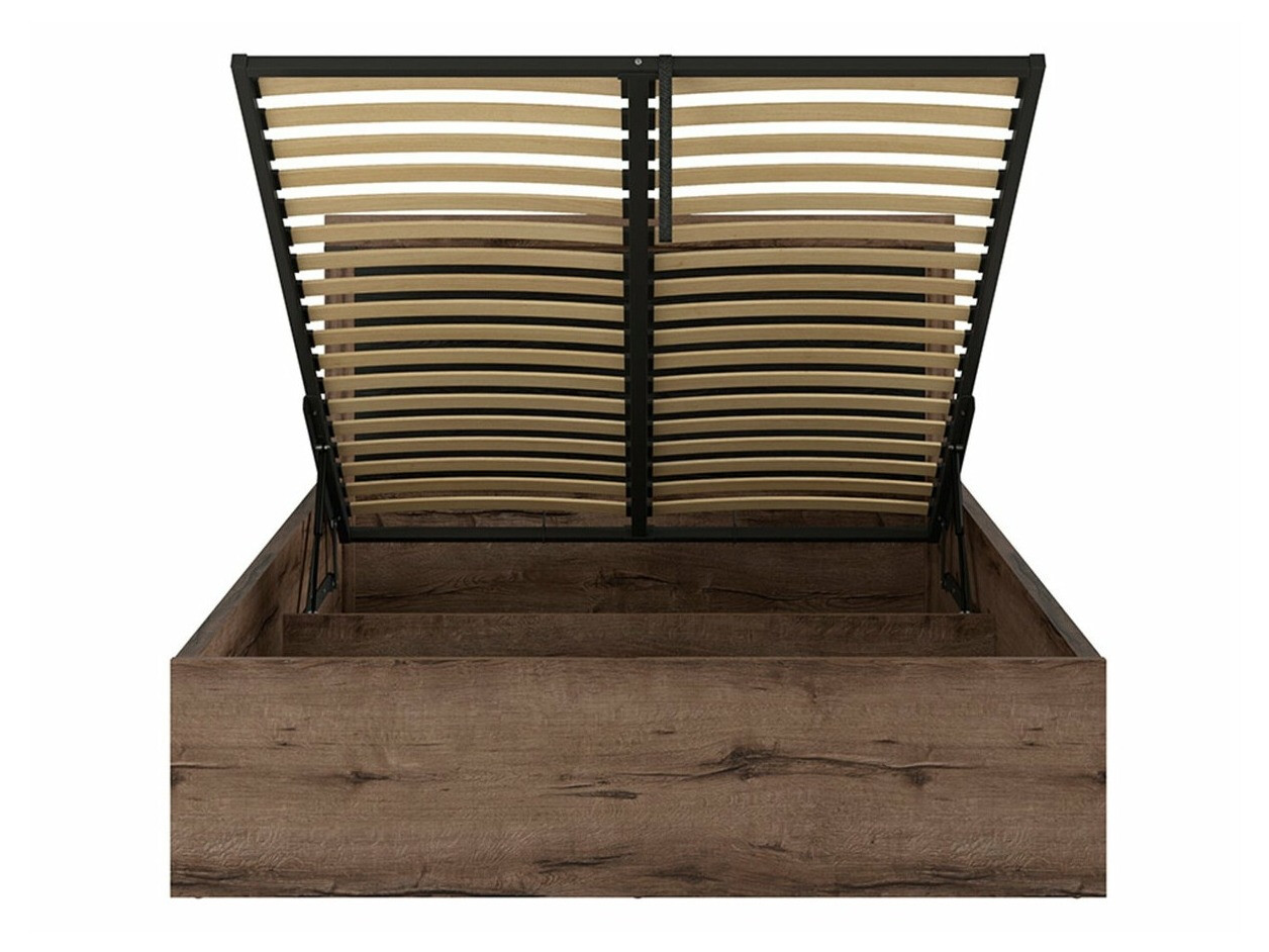 Krevet Dunfelu 112 (Manastirski hrast + Crni hrast)