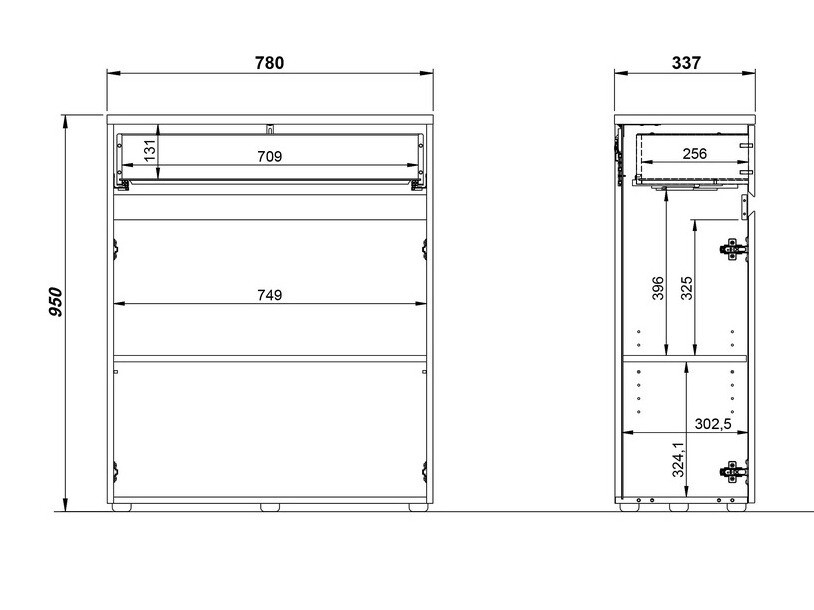 Ormarić za kupatilo Deltei 102