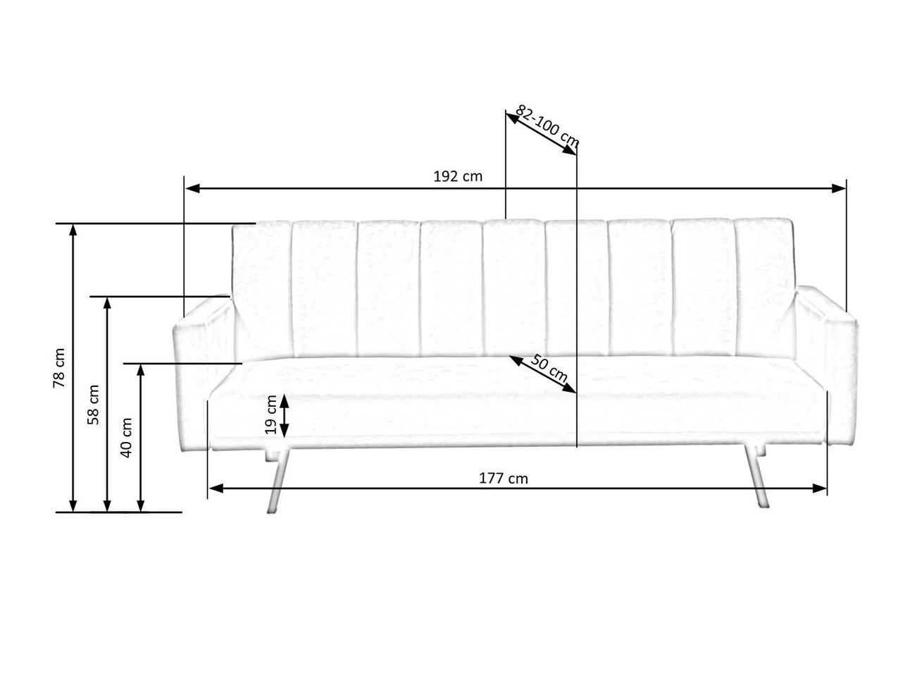 Sofa na razvlačenje Houston 1362 (Tamno zelena)