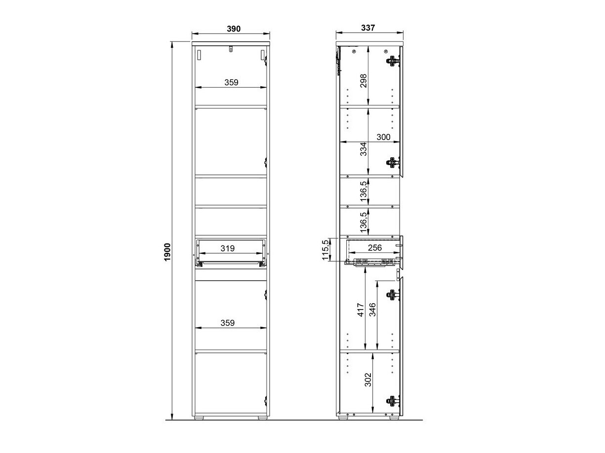 Ormarić za kupatilo Deltei 103