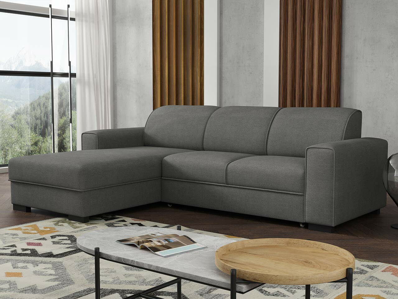 Ugaona sofa Columbus 186 (Crown 18)