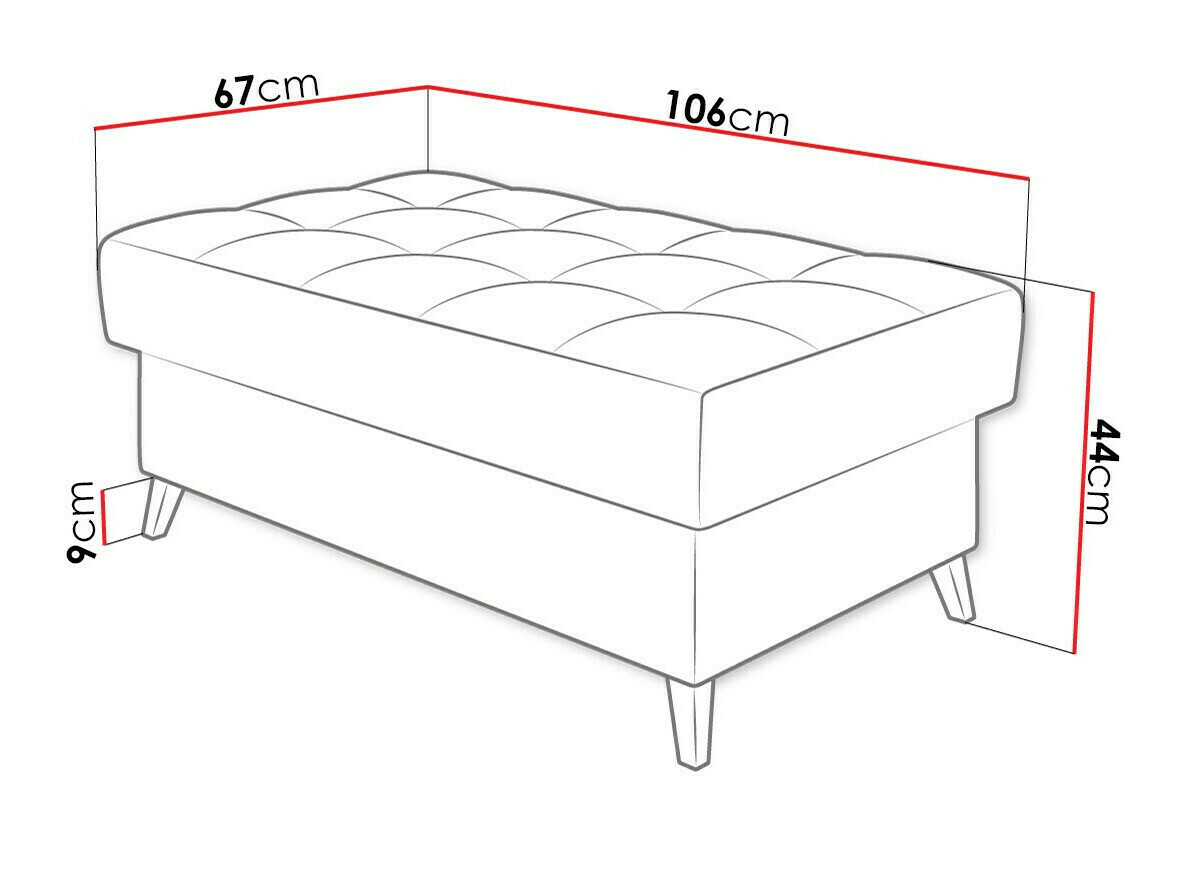 Tapacirana klupa Comfivo 236 (Sorriso 22)