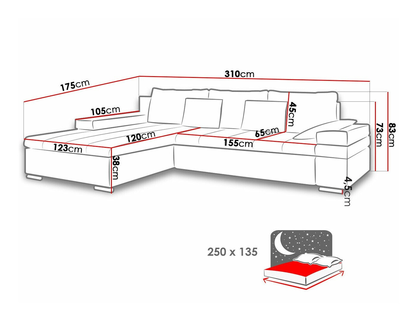 Ugaona sofa Comfivo 113 (Uttario Velvet + Senegal 825)