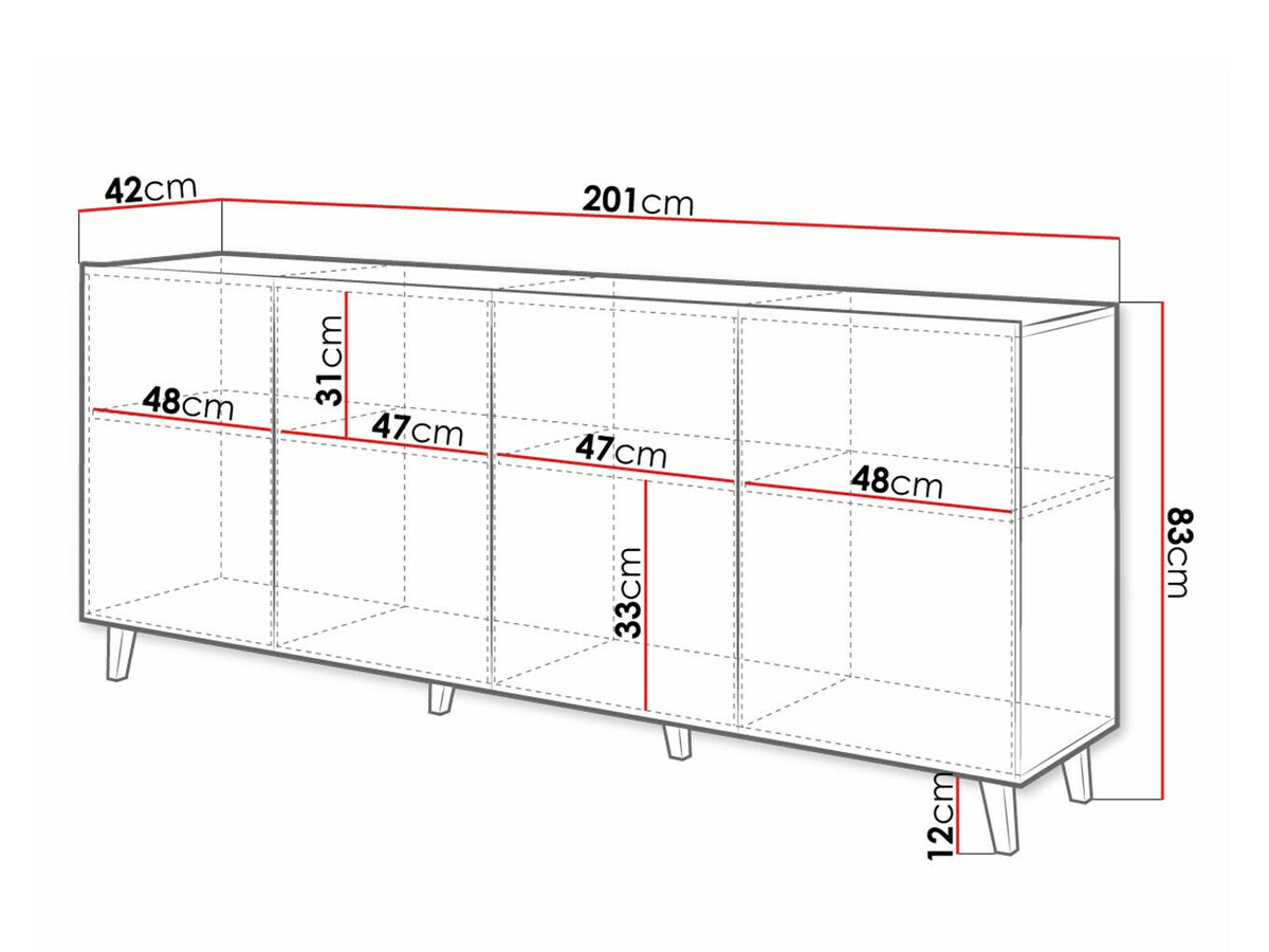 Ormarić Charlotte 180 (Crno + Craft hrast)