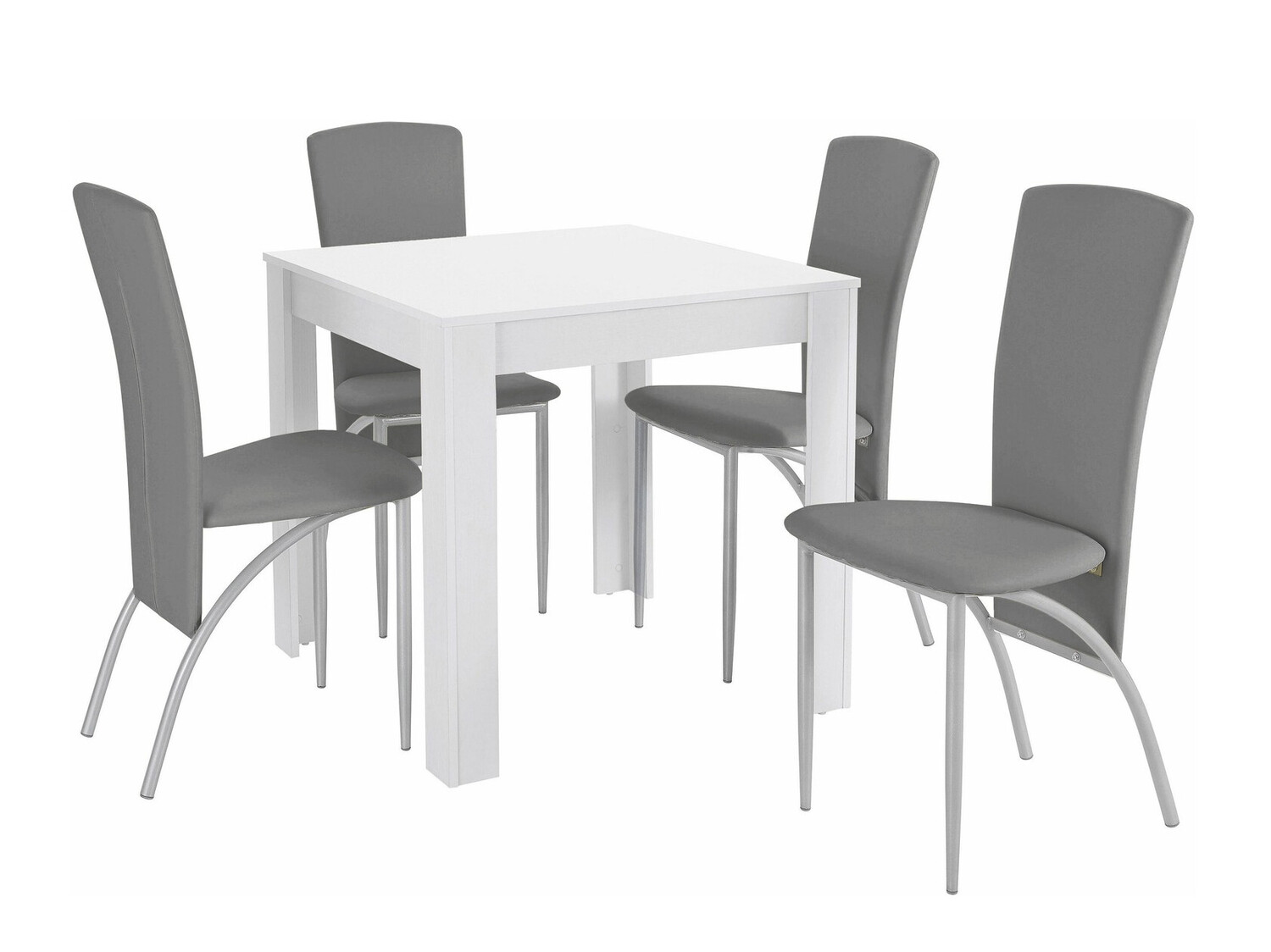 Trpezarijski set Denton 1106 (Svetloosiva)