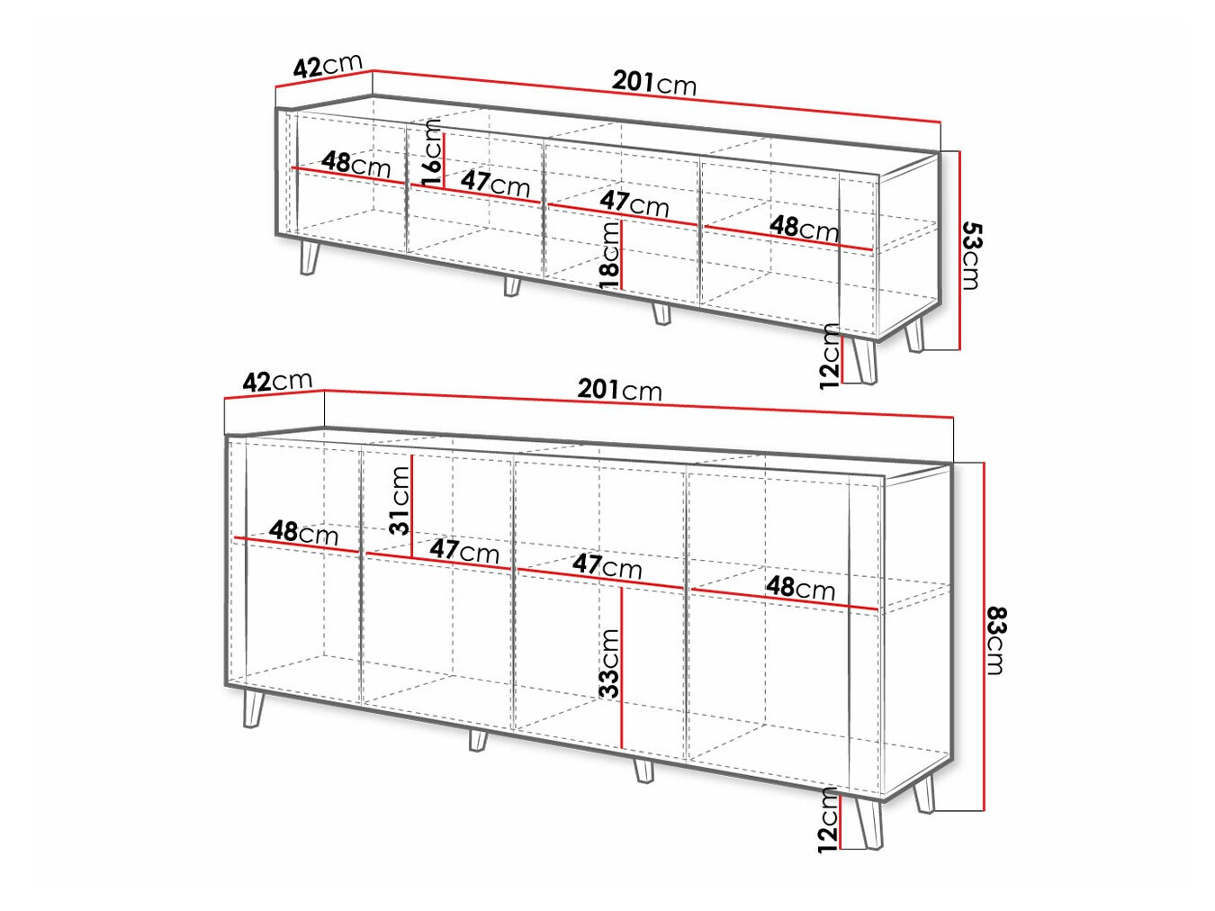 Set za dnevnu sobu Charlotte 185 (Belo + Craft hrast)