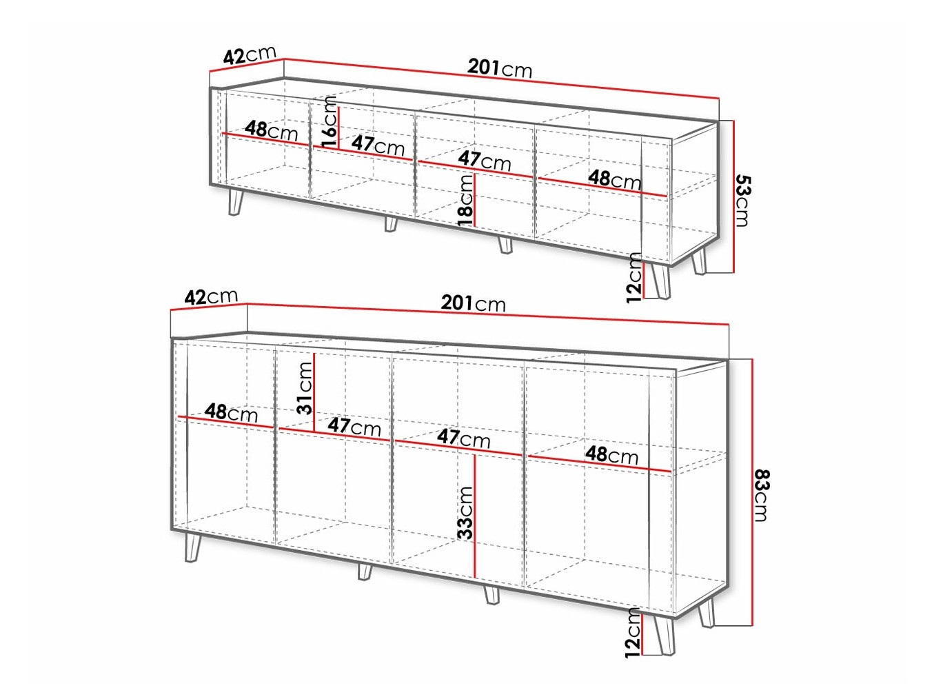Set za dnevnu sobu Charlotte 185 (Crno + Craft hrast)