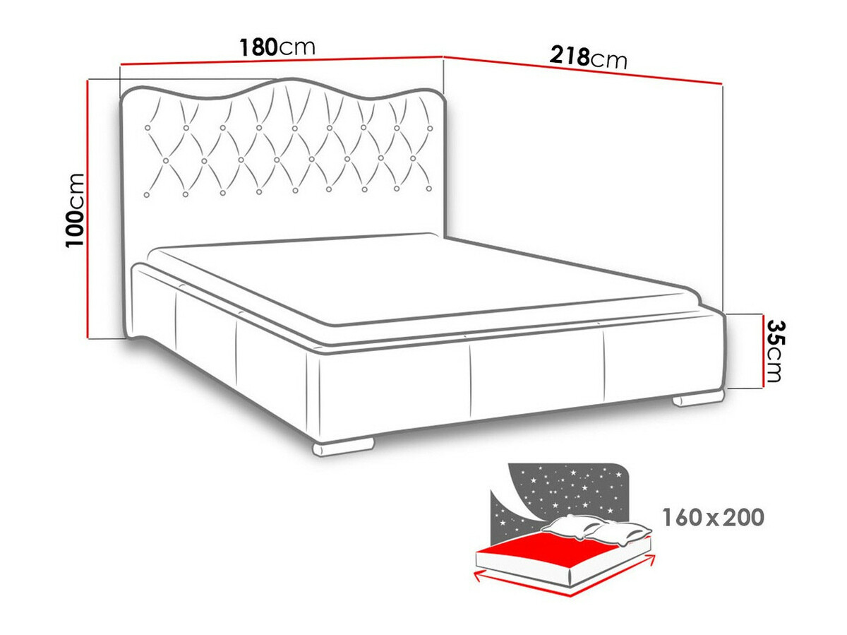 Krevet Baltimore 141 (Soft 011)