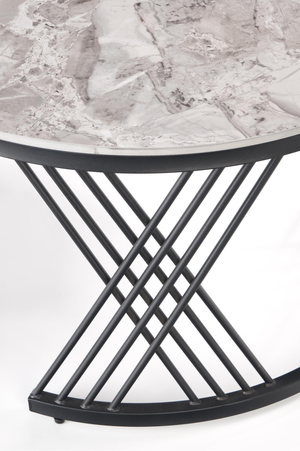 Set stočića za kafu Houston Acetum (Crno + Sivi mermer)