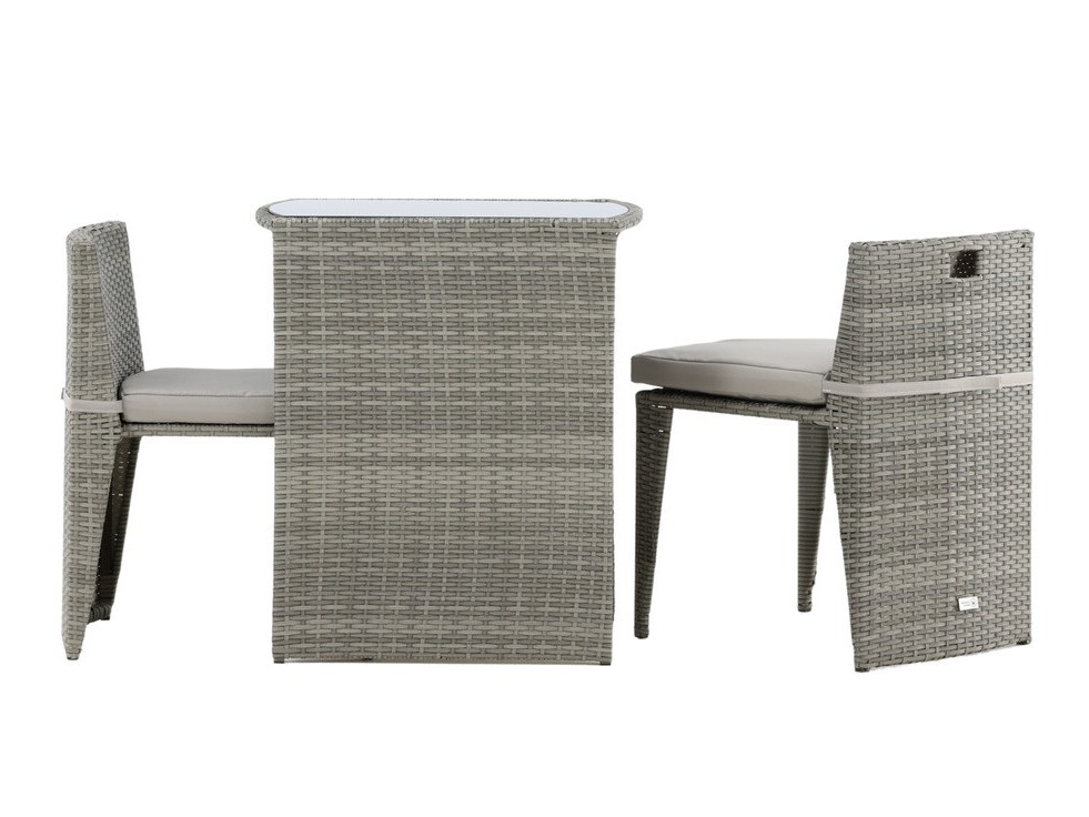 Set balkonskog nameštaja Dallas 3458 (Sivo)