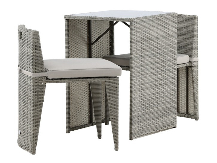 Set balkonskog nameštaja Dallas 3458 (Sivo)